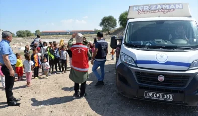 Kahramankazan Belediyesi Mevsimlik Tarım İşçilerine Yardım Yaptı