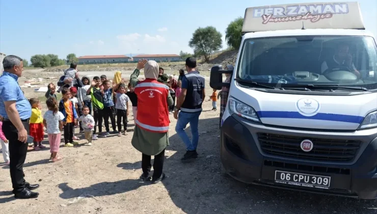 Kahramankazan Belediyesi Mevsimlik Tarım İşçilerine Yardım Yaptı